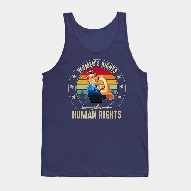 Women's Rights Are Human Rights Tank Top by Stacy Peters Art